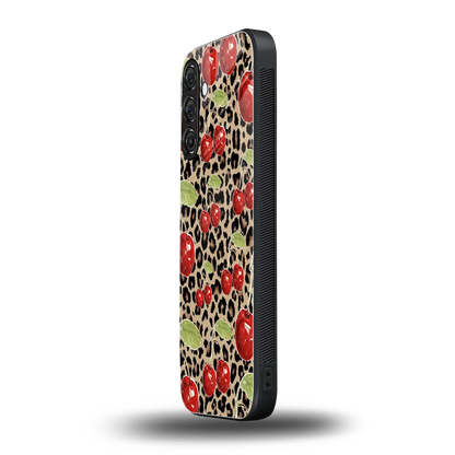 Wild Cherries samsung galaxy m36 5g mobile cover | shockproof glass phone case