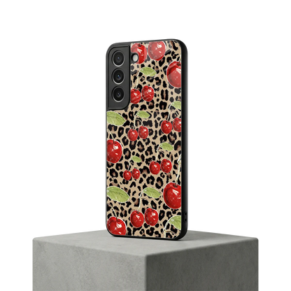 Wild Cherries samsung galaxy s22 mobile cover | shockproof glass phone case
