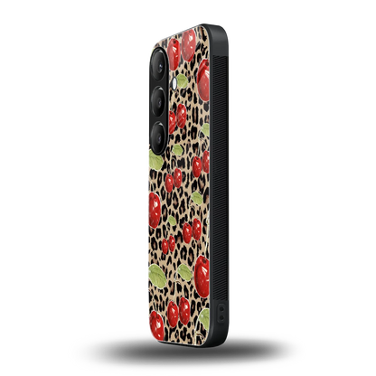 Wild Cherries samsung galaxy s24 mobile cover | shockproof glass phone case