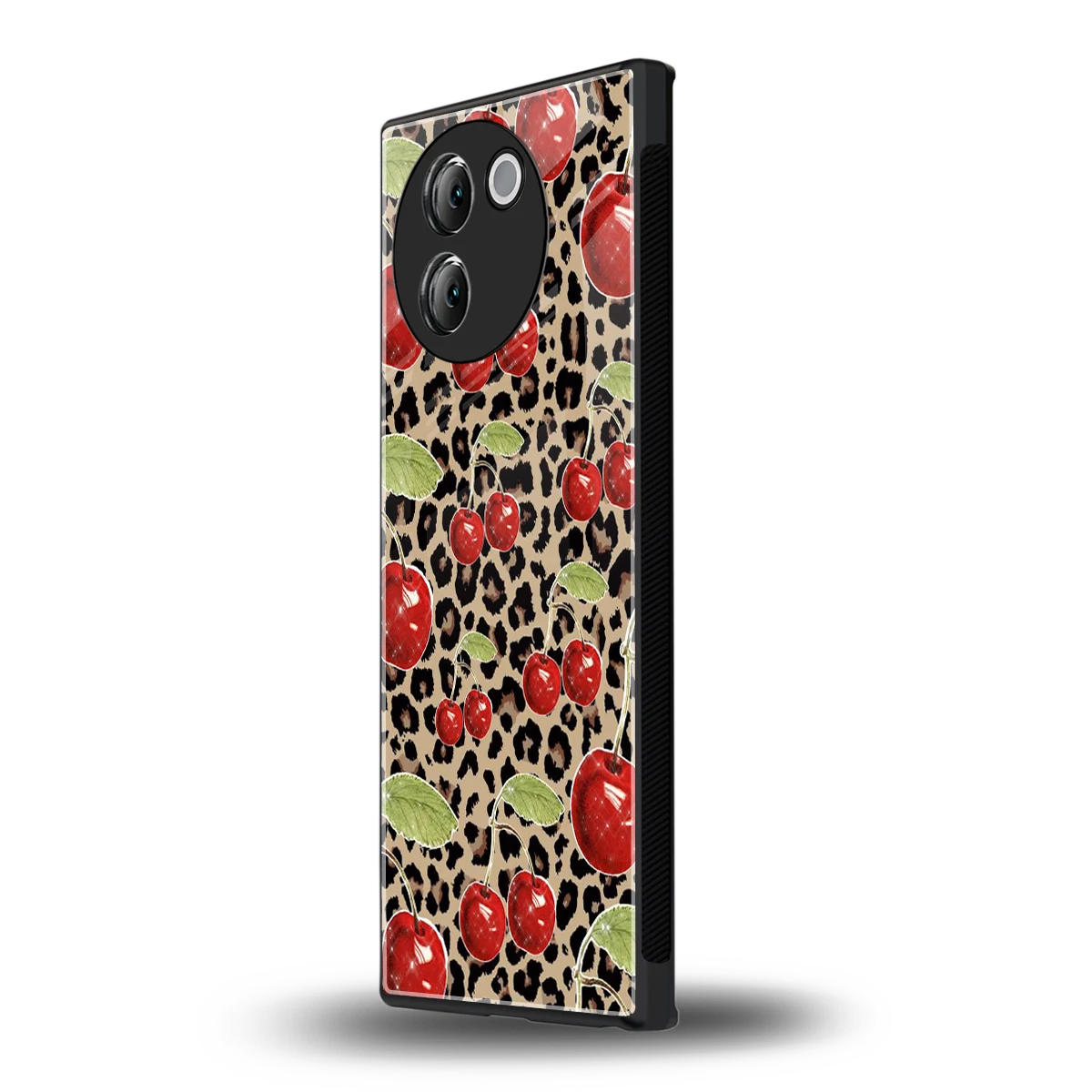 Wild Cherries vivo v30e mobile cover | shockproof glass phone case
