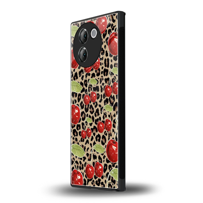 Wild Cherries vivo v30e mobile cover | shockproof glass phone case