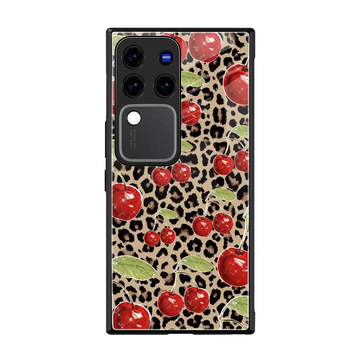 Wild Cherries back phone cover | glass case forvivo v30 pro