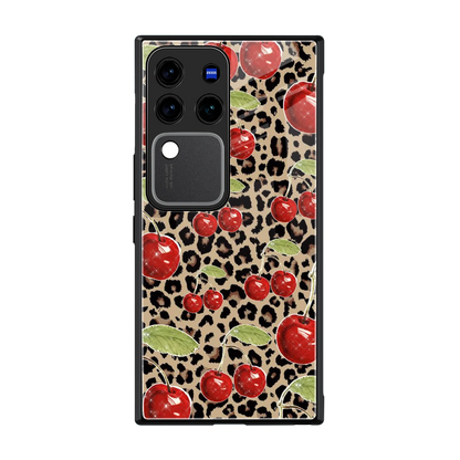 Wild Cherries back phone cover | glass case forvivo v30 pro