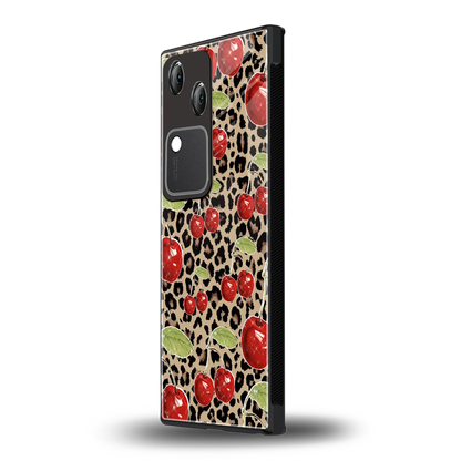 Wild Cherries vivo v30 mobile cover | shockproof glass phone case