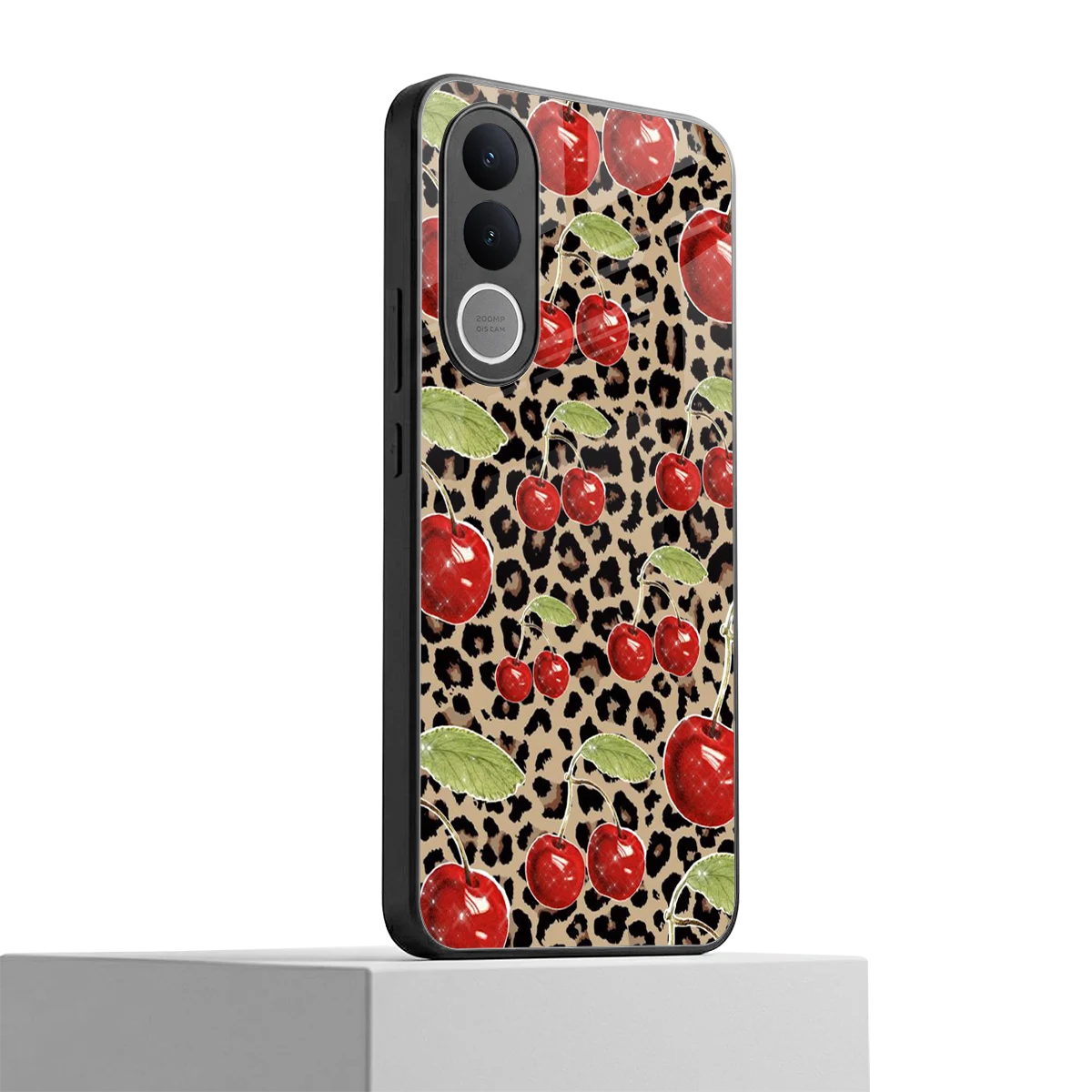 Wild Cherries vivo v70 fe mobile cover | shockproof glass phone case