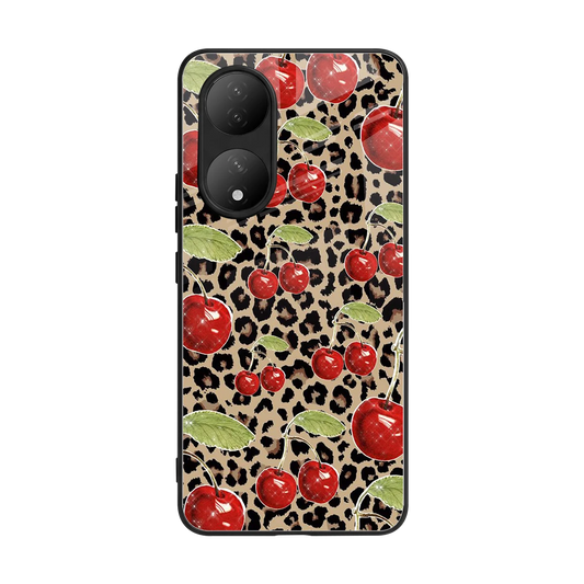 Wild Cherries back phone cover | glass case for Vivo-y100