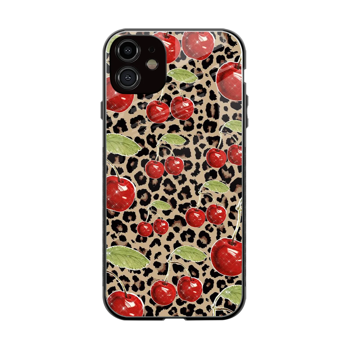Wild Cherries back phone cover | glass case for iphone 12