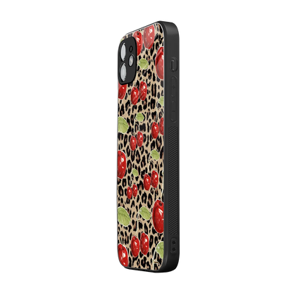 Wild Cherries iphone 12 mobile cover | shockproof glass phone case