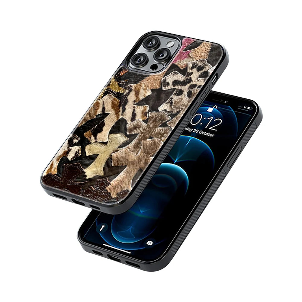 Protective Glass Back Phone Case Compatible with iPhone, Samsung, OnePlus, Pixel & More