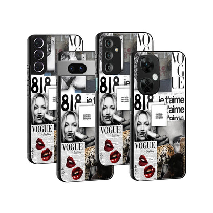 Stylish Glass Back Case for All Smartphones iPhone, Samsung, OnePlus, Pixel, Redmi, Oppo, Vivo, Motorola