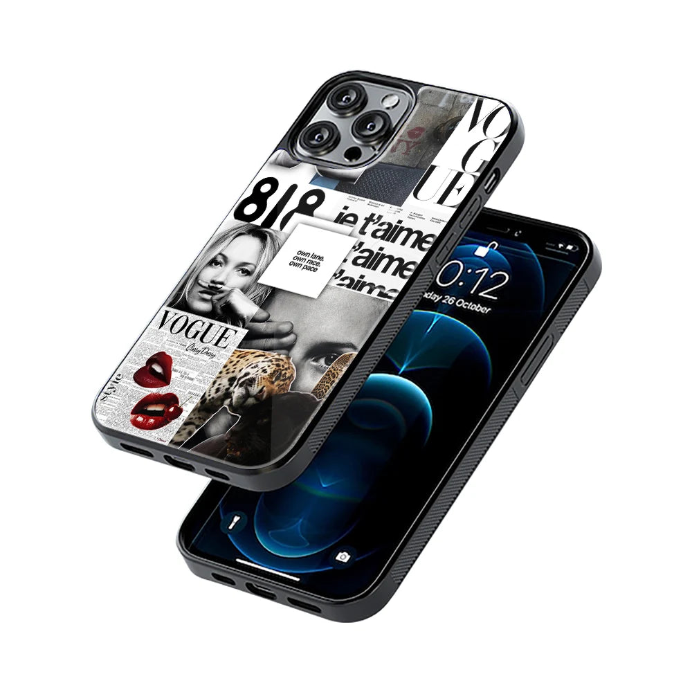 Protective Glass Back Phone Case Compatible with iPhone, Samsung, OnePlus, Pixel & More