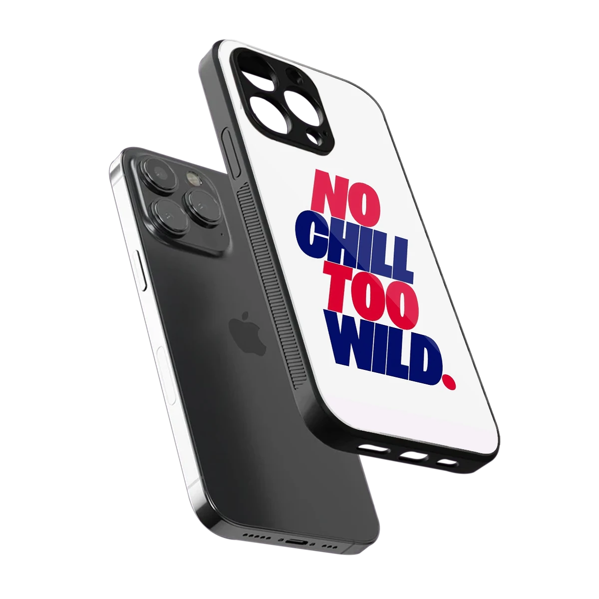 Wild Ride sleek iphone 15 pro cover with tempered glass back and TPU edges
