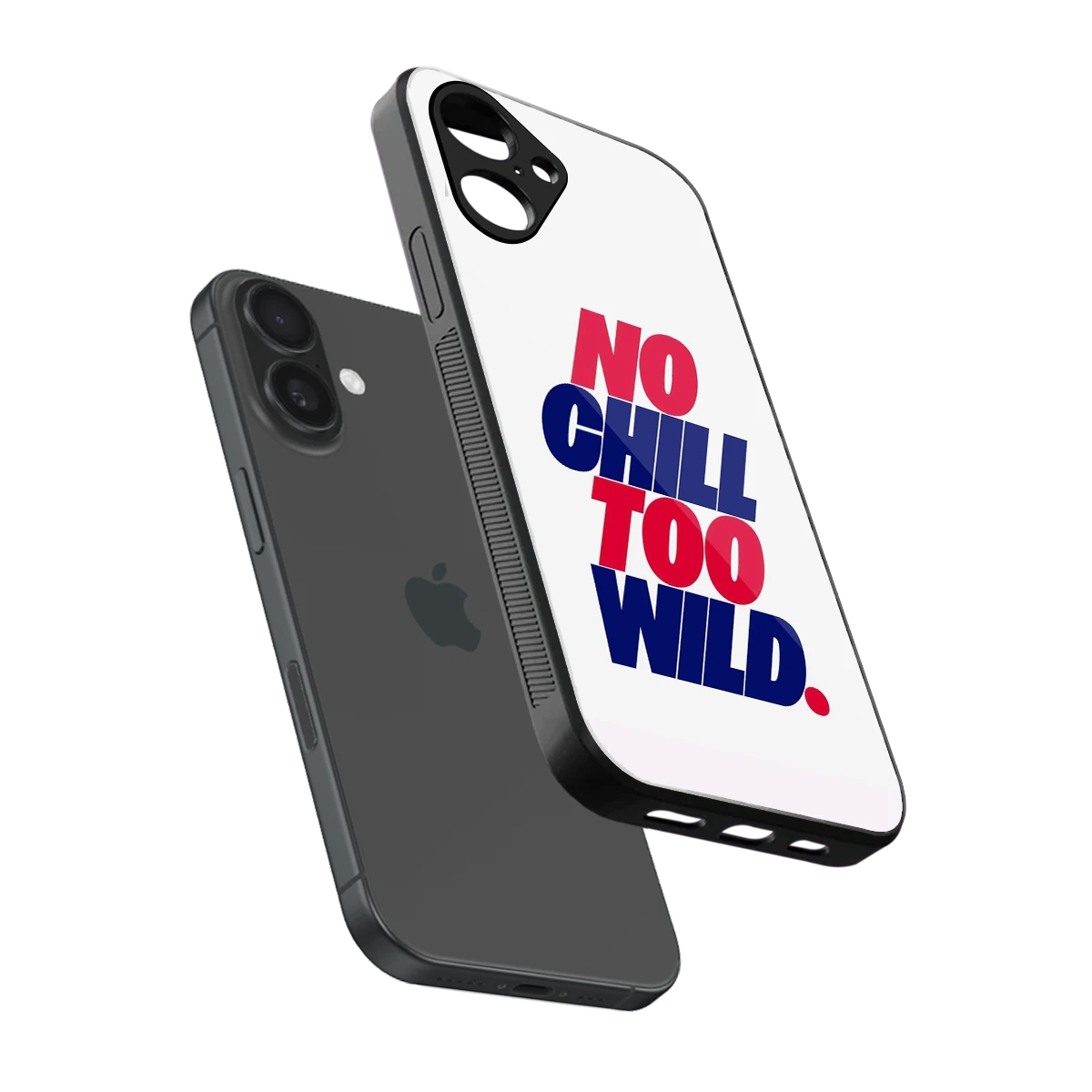 Wild Ride sleek iPhone 16 cover with tempered glass back and TPU edges