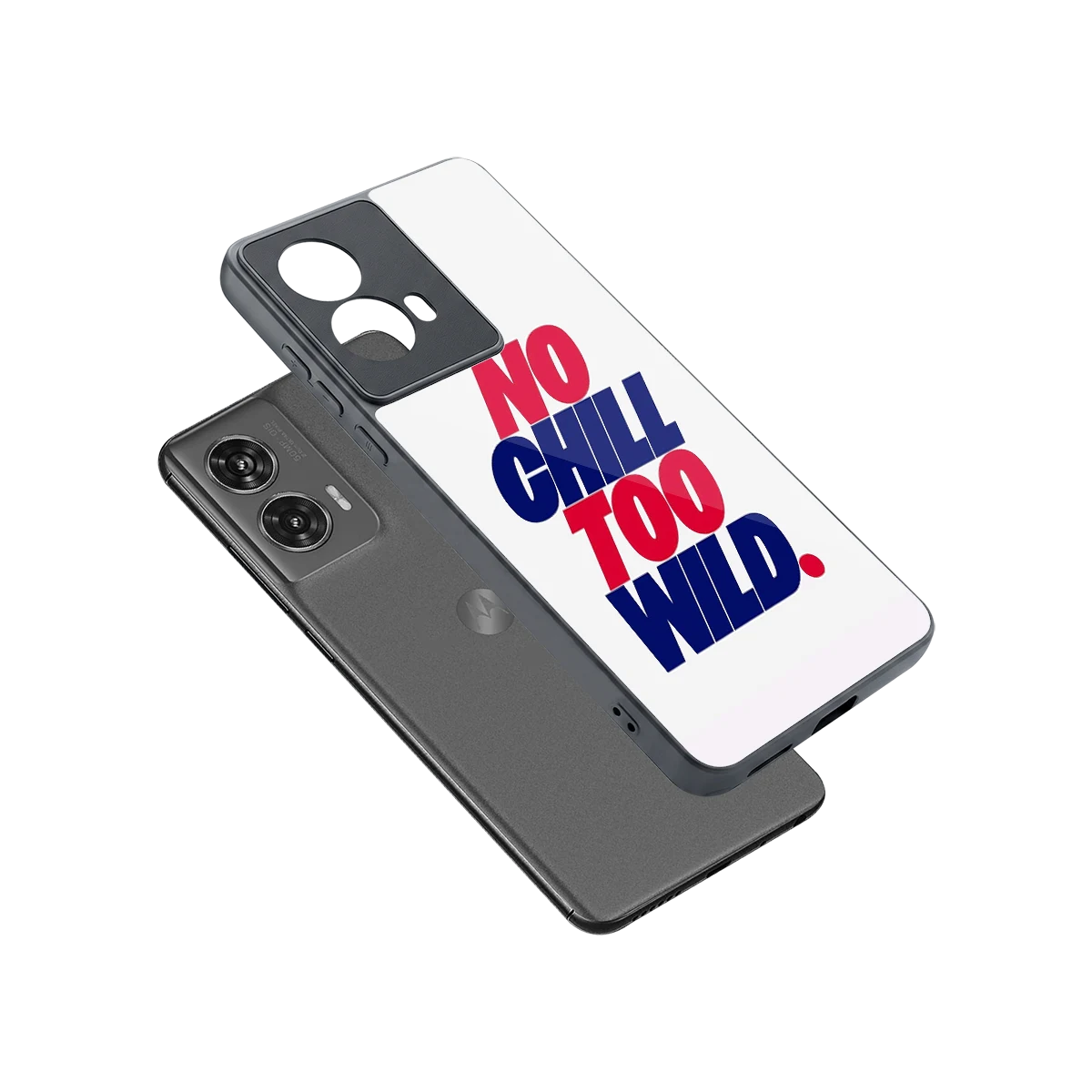 Wild Ride sleek motorola edge 50 fusion cover with tempered glass back and TPU edges