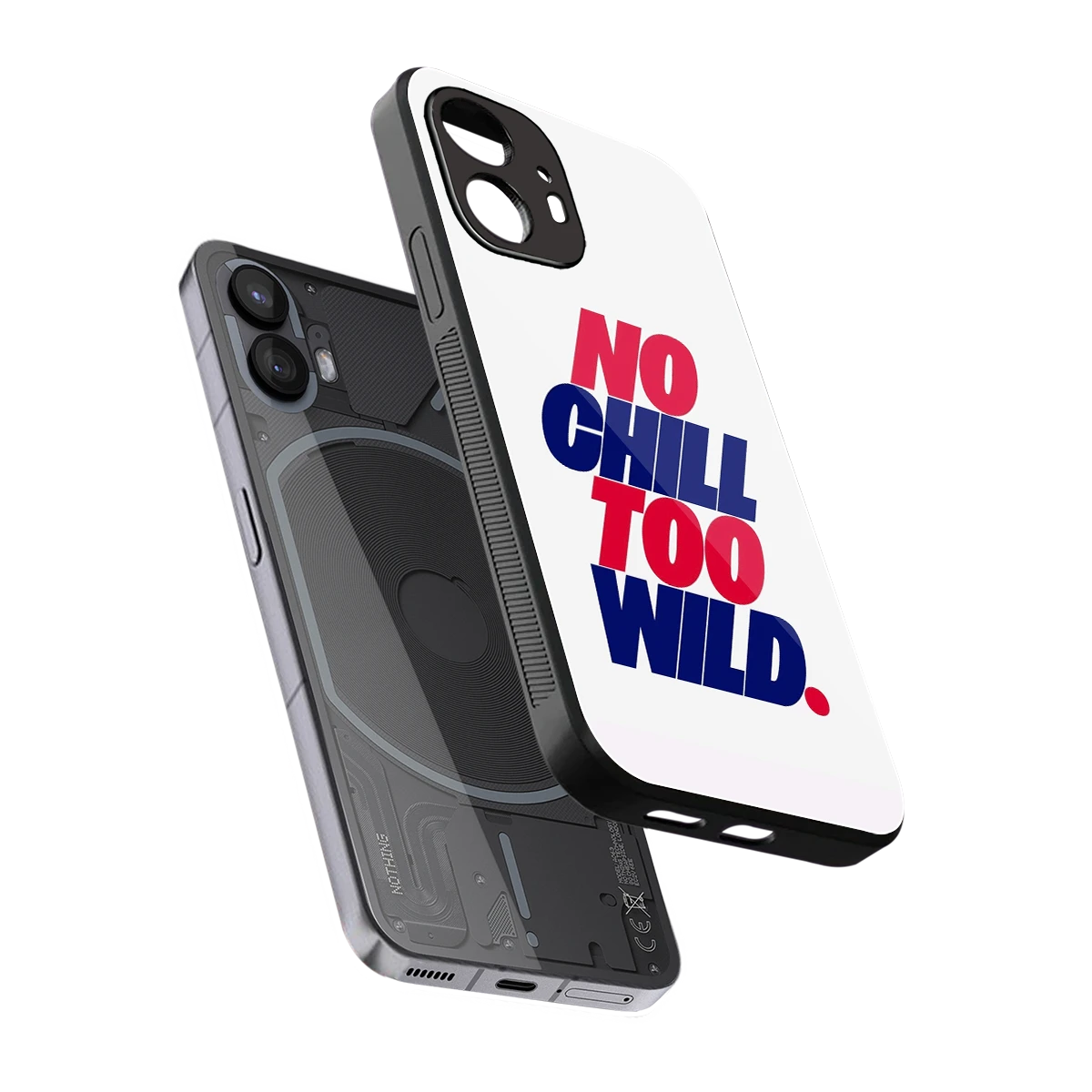 Wild Ride sleek nothing phone 2 cover with tempered glass back and TPU edges