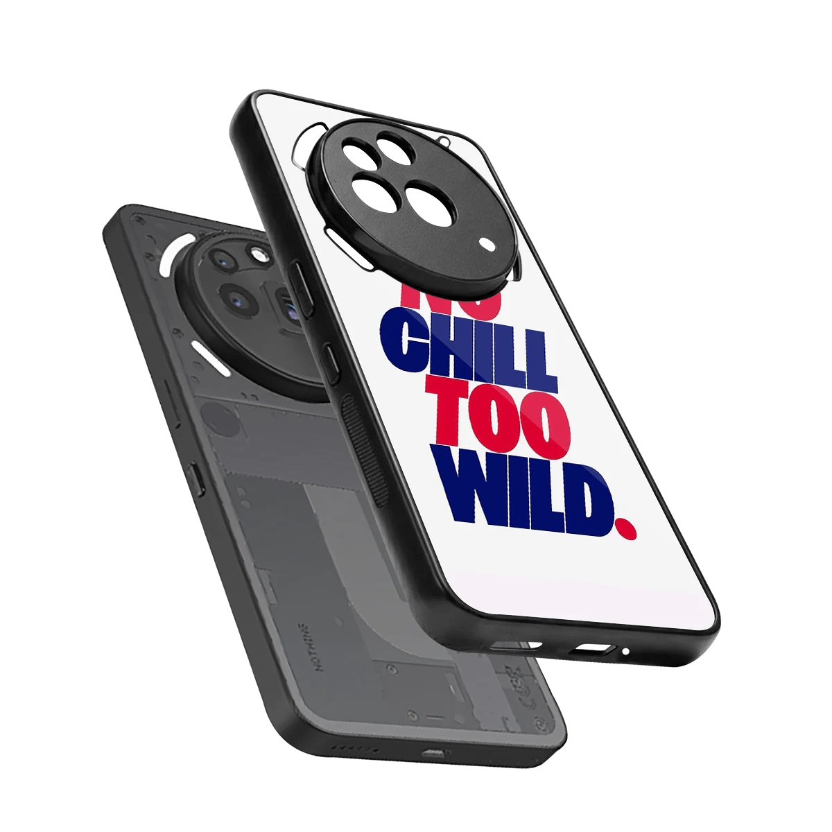 Wild Ride sleek nothing phone 3a pro cover with tempered glass back and TPU edges