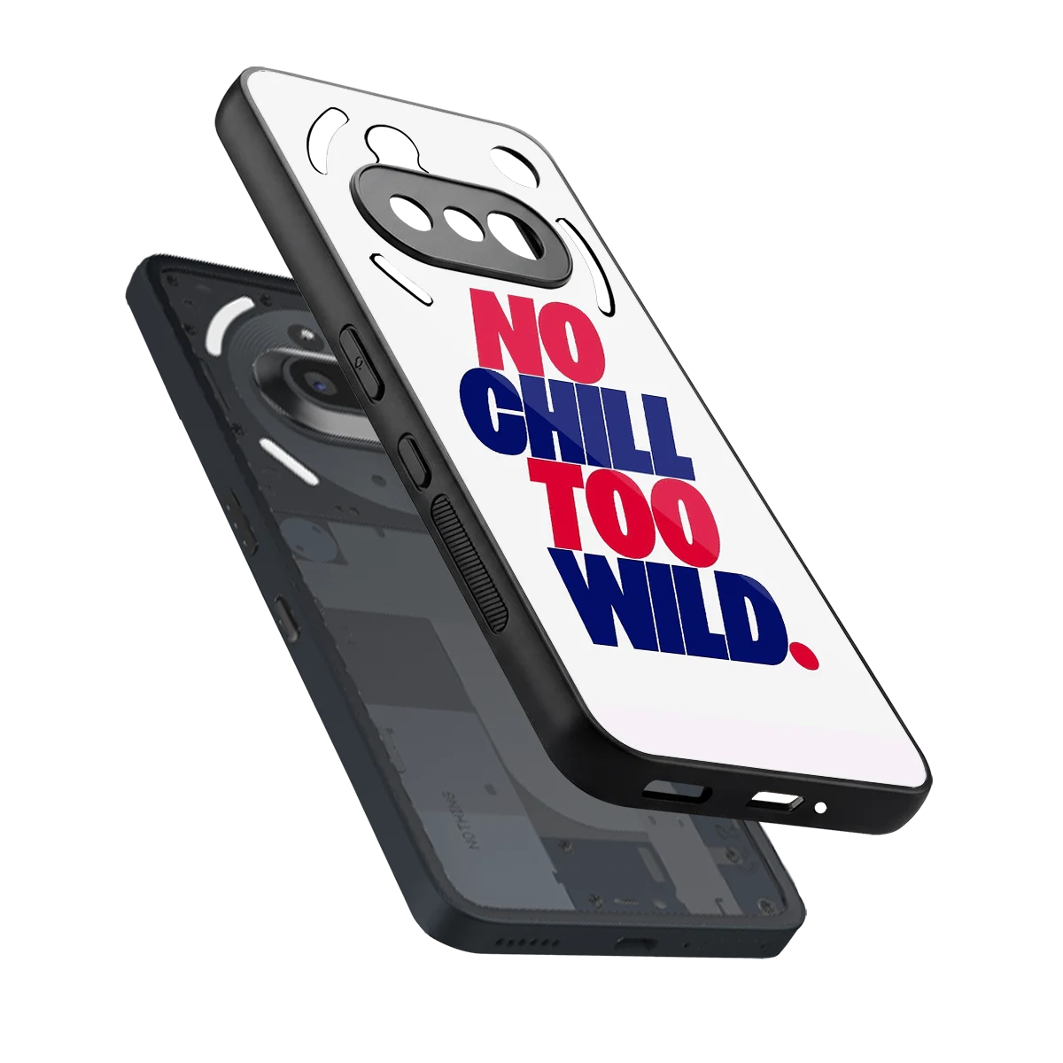 Wild Ride sleek nothing phone 3a cover with tempered glass back and TPU edges
