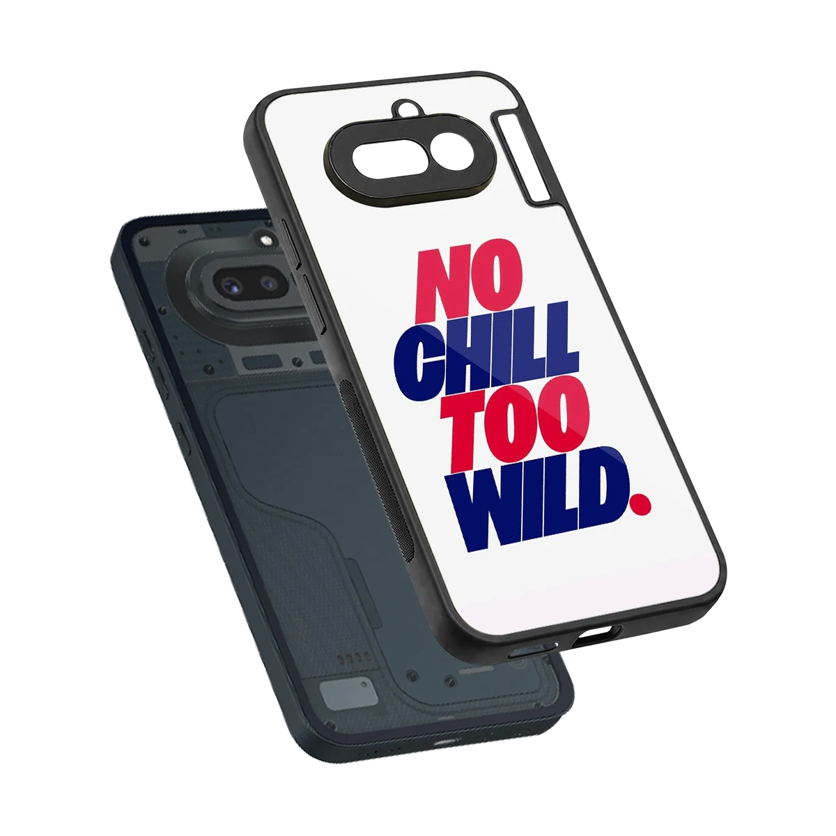Wild Ride sleek nothing phone 4a cover with tempered glass back and TPU edges