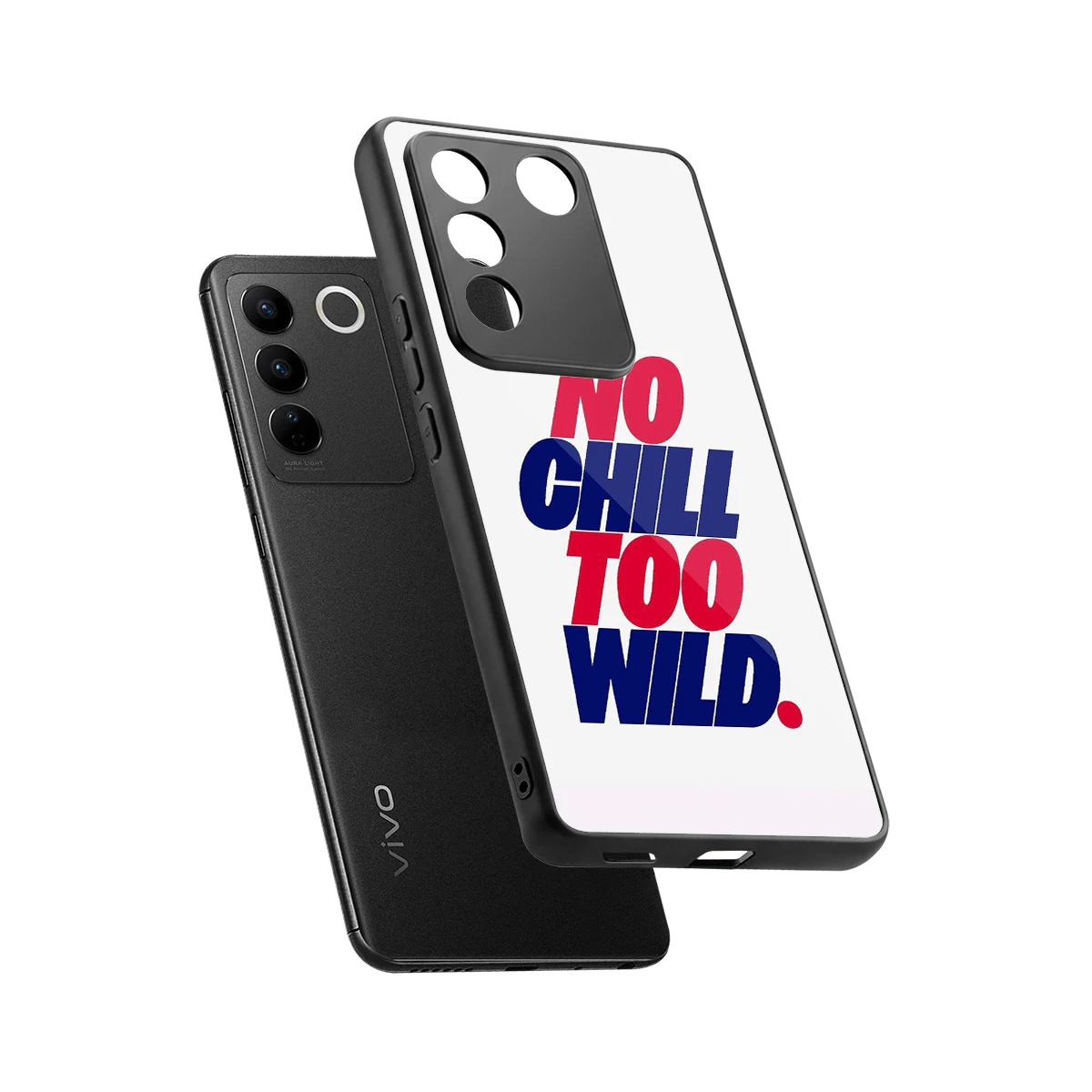 Wild Ride sleek vivo v27 5g cover with tempered glass back and TPU edges