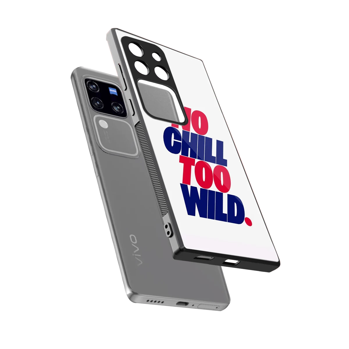 Wild Ride sleekvivo v30 pro cover with tempered glass back and TPU edges