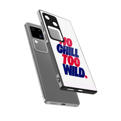 Wild Ride sleek vivo v30 cover with tempered glass back and TPU edges
