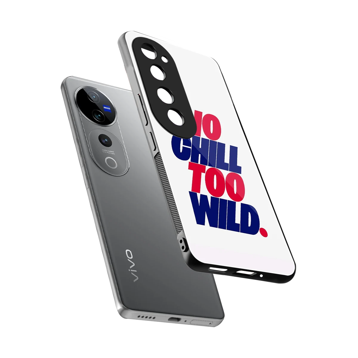 Wild Ride sleek vivo v40 pro cover with tempered glass back and TPU edges
