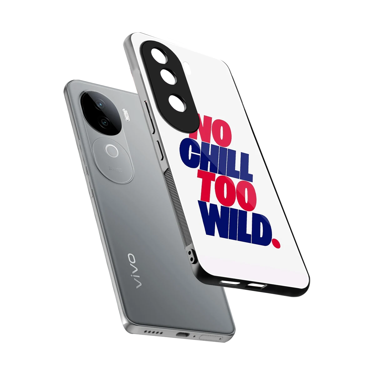 Wild Ride sleek vivo v40e cover with tempered glass back and TPU edges