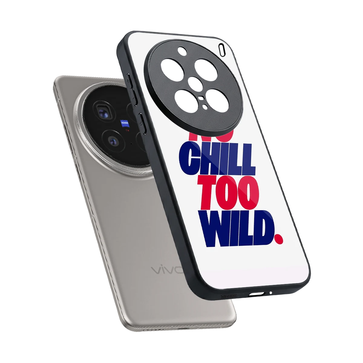 Wild Ride sleek vivo x200 pro cover with tempered glass back and TPU edges