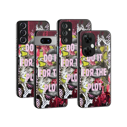 Stylish Glass Back Case for All Smartphones iPhone, Samsung, OnePlus, Pixel, Redmi, Oppo, Vivo, Motorola