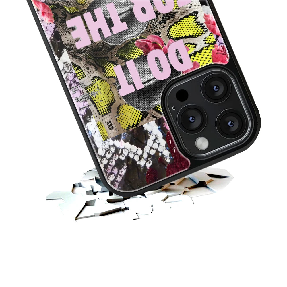 Durable Glass Back Mobile Case for iPhone, Samsung, OnePlus, Google Pixel, Redmi, Vivo, Oppo