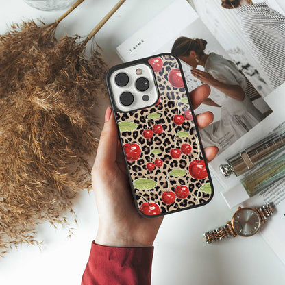 Wild Cherries Phone Case for Iphone 16 | Glass Case