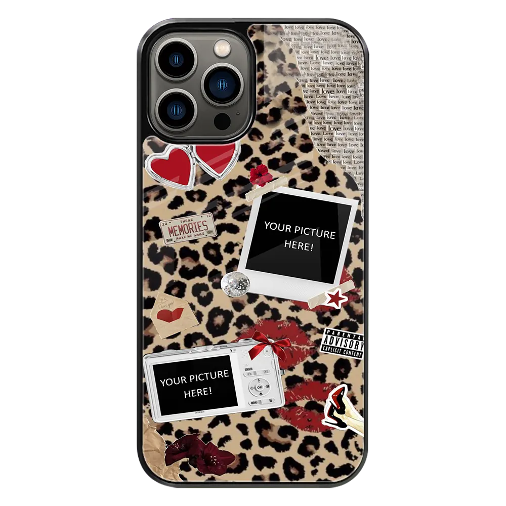 Polaroid Personalised Glass Phone Case