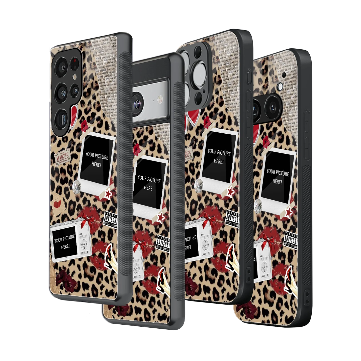 Polaroid Personalised Glass Phone Case