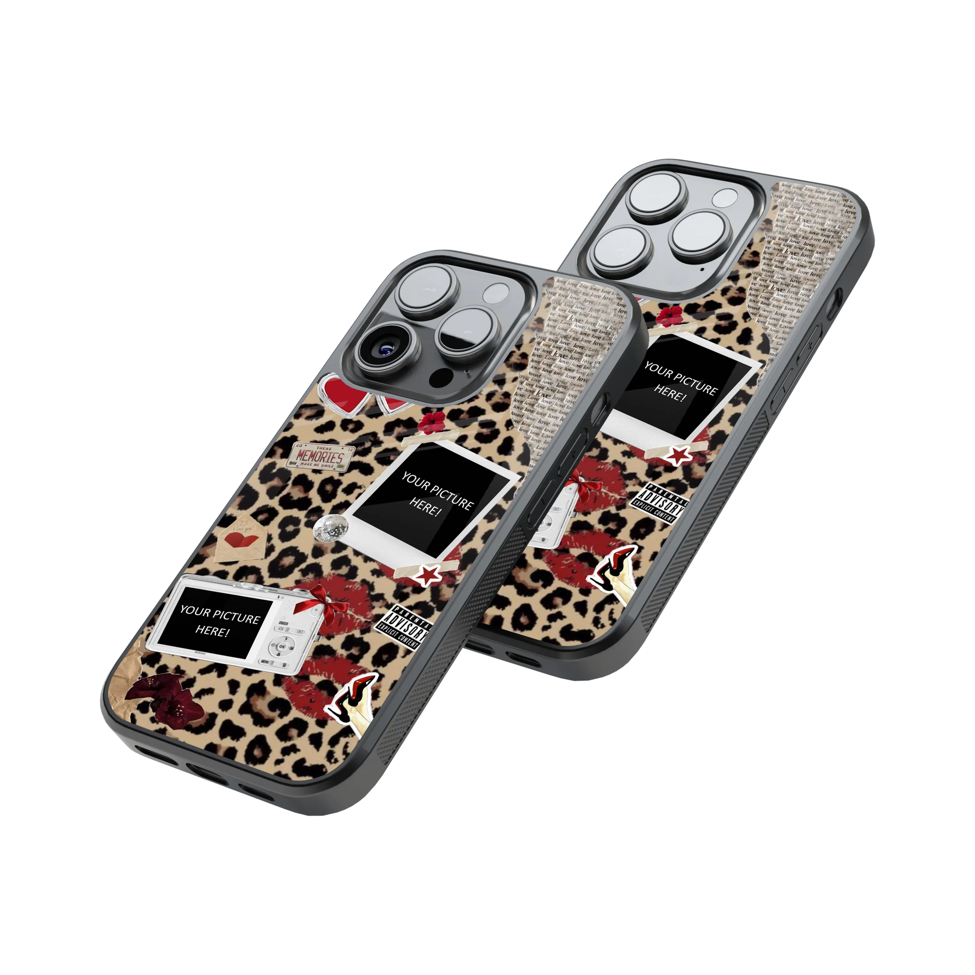 Polaroid Personalised Glass Phone Case