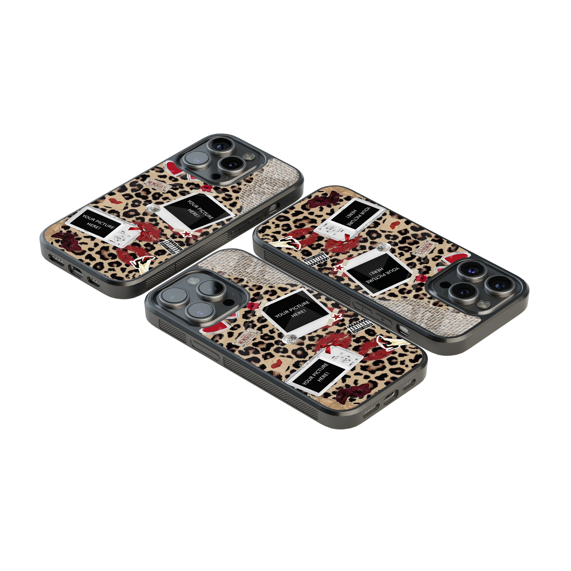 Polaroid Personalised Glass Phone Case