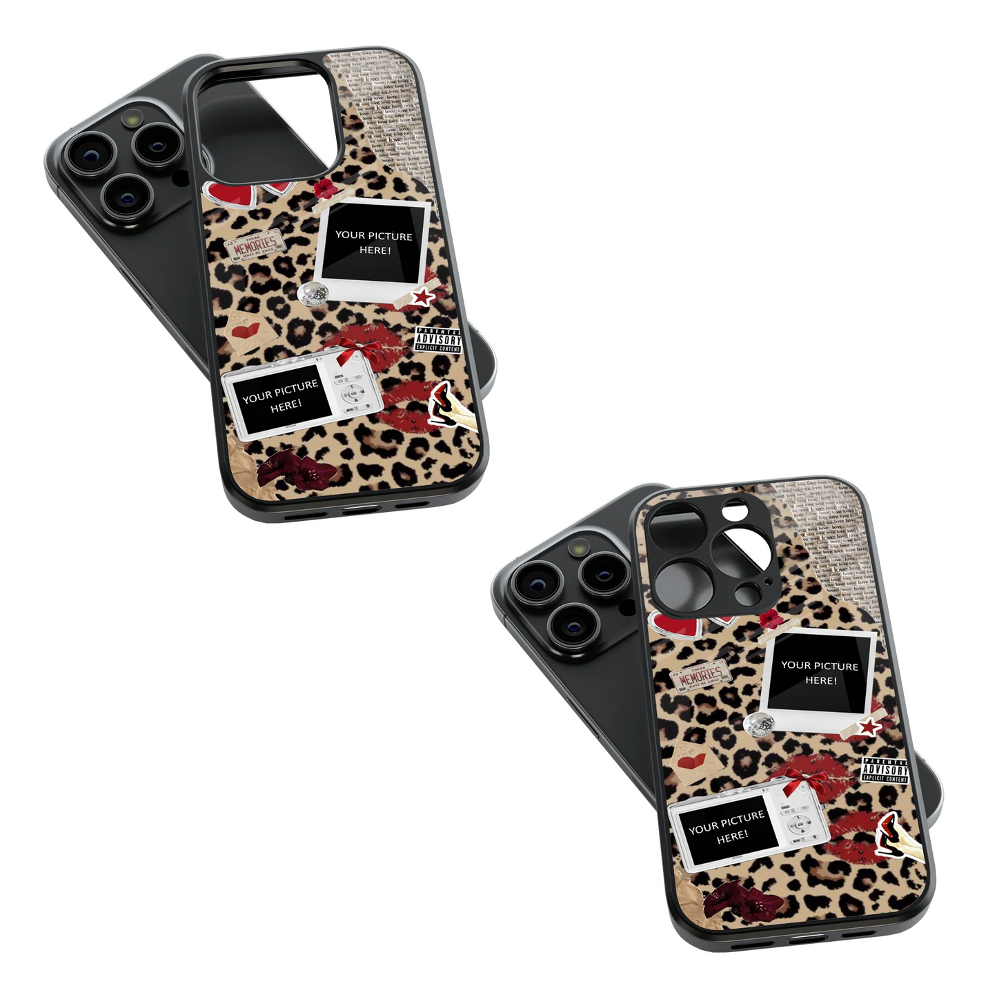 Polaroid Personalised Glass Phone Case