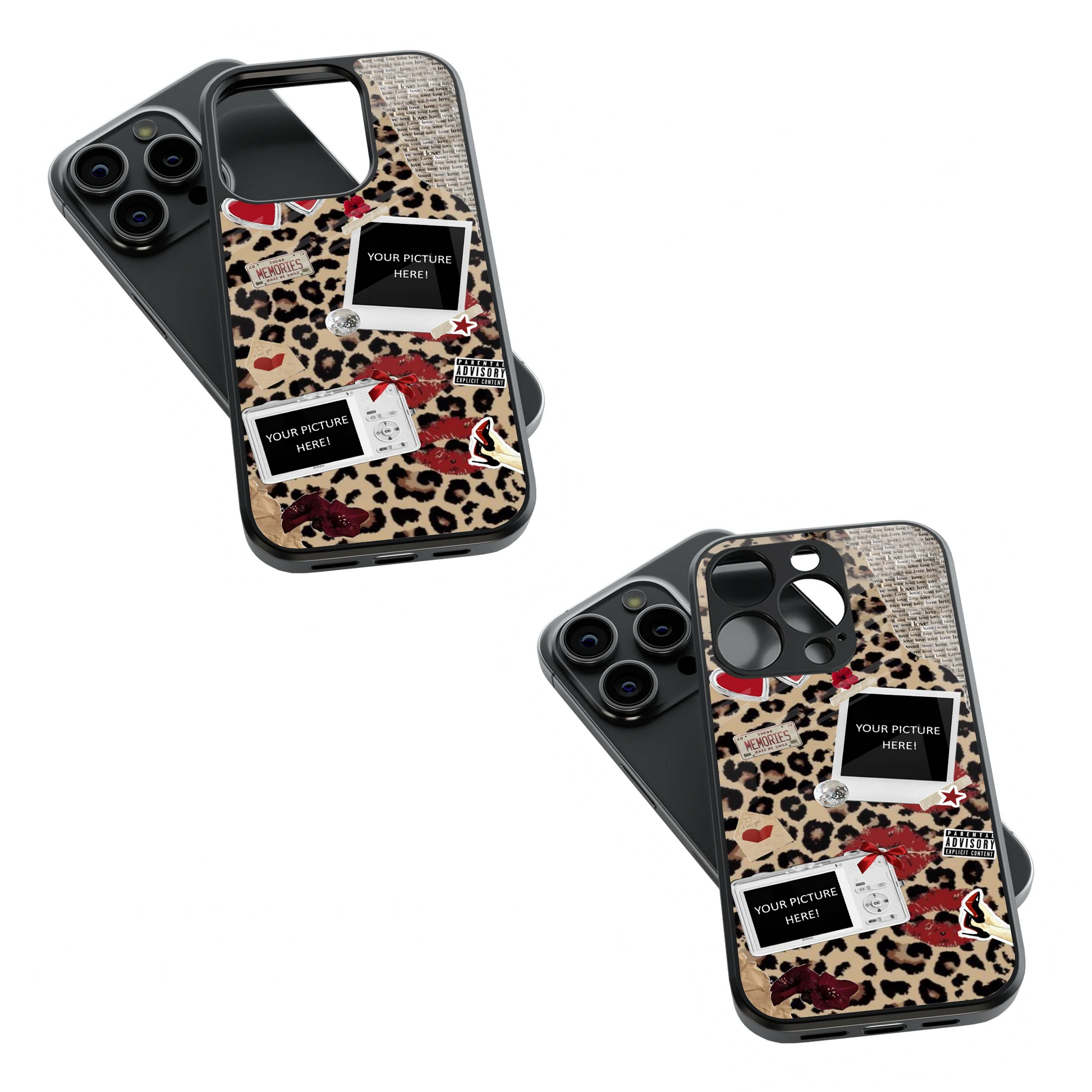 Polaroid Personalised Glass Phone Case