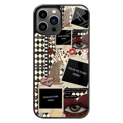 Polaroid Personalised Glass Phone Case