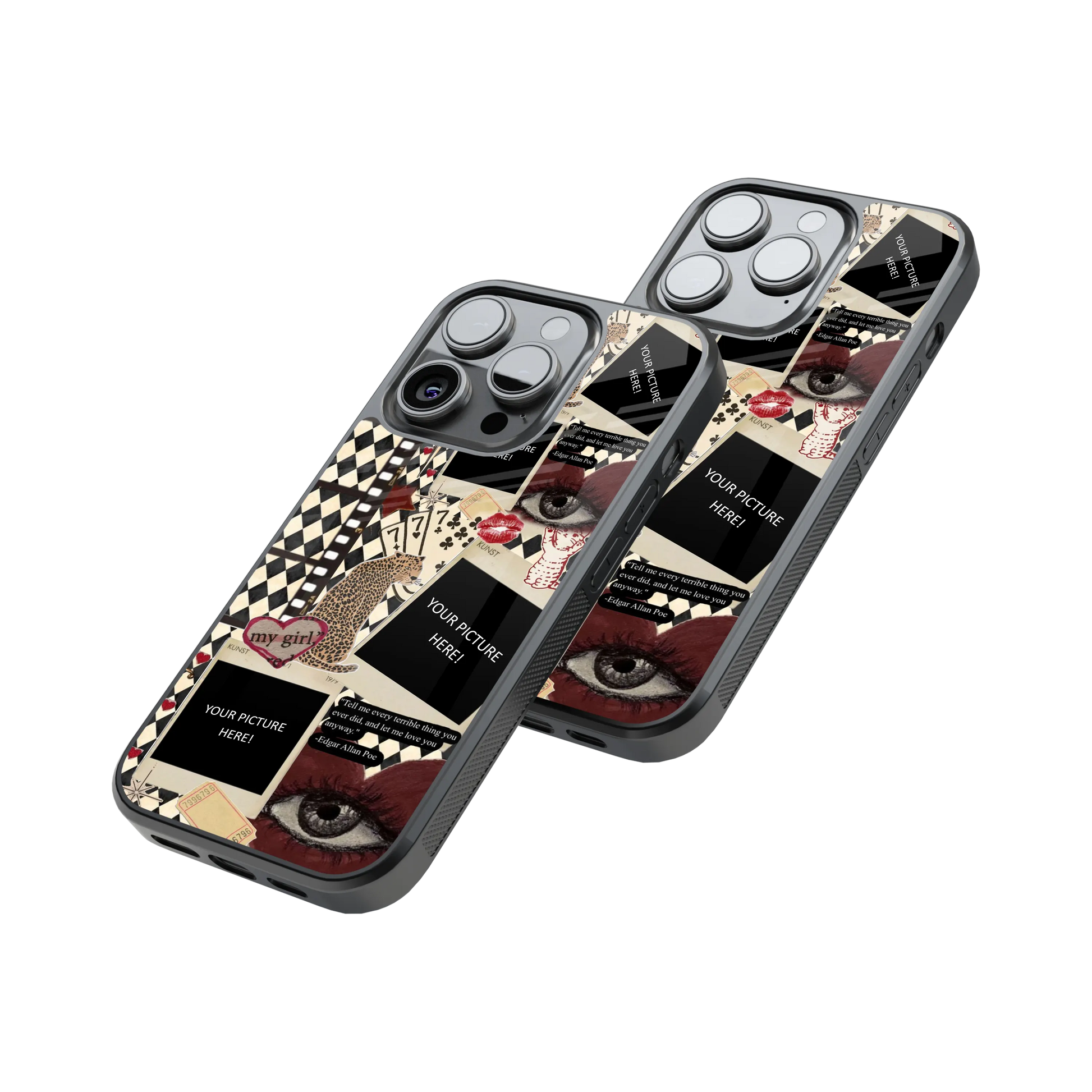 Polaroid Personalised Glass Phone Case