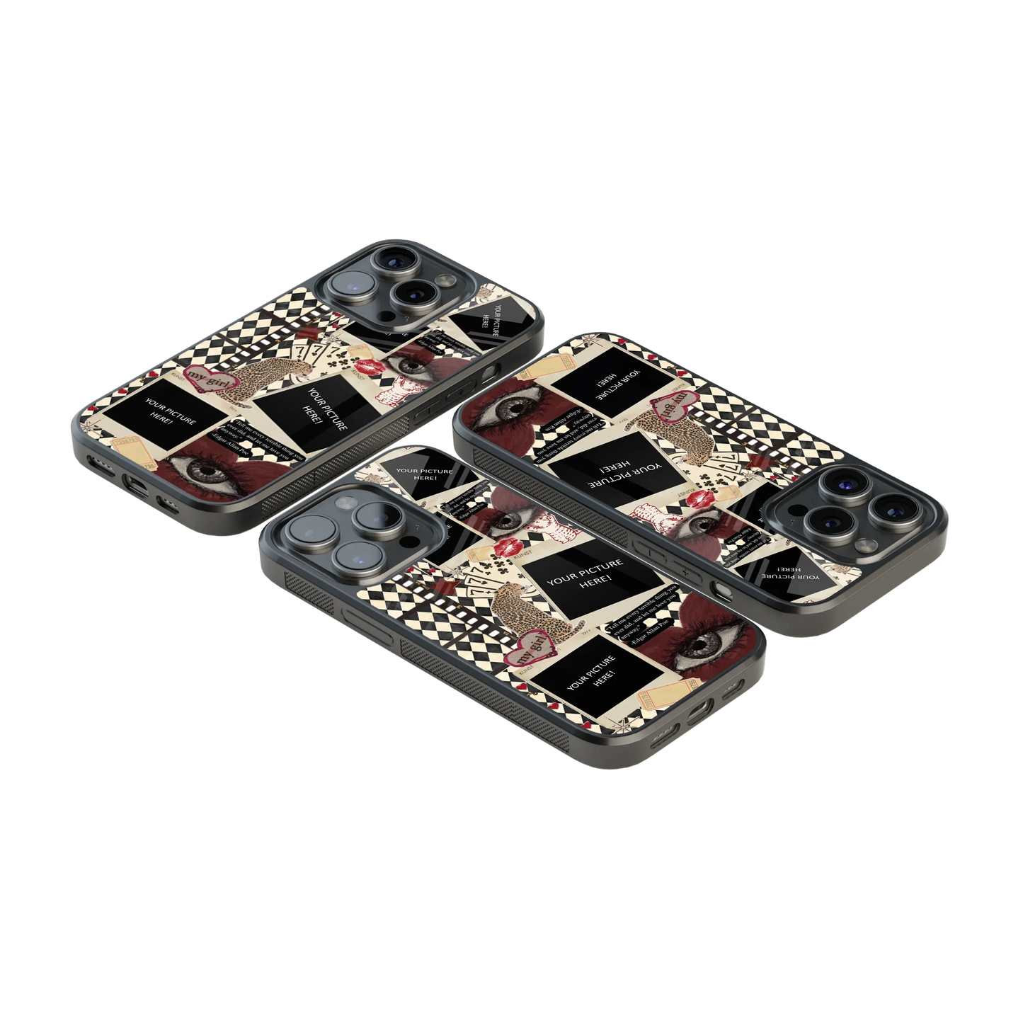 Polaroid Personalised Glass Phone Case