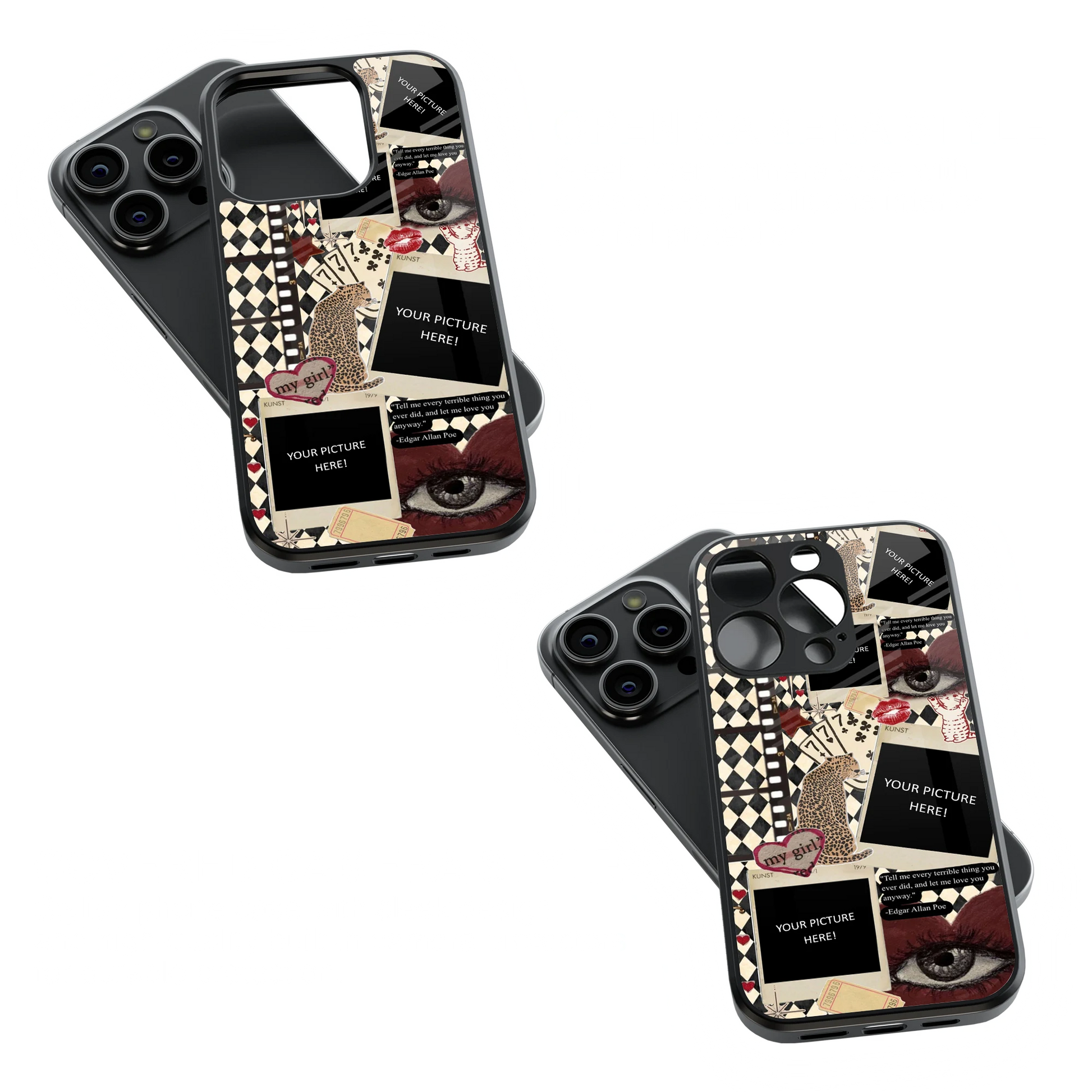 Polaroid Personalised Glass Phone Case