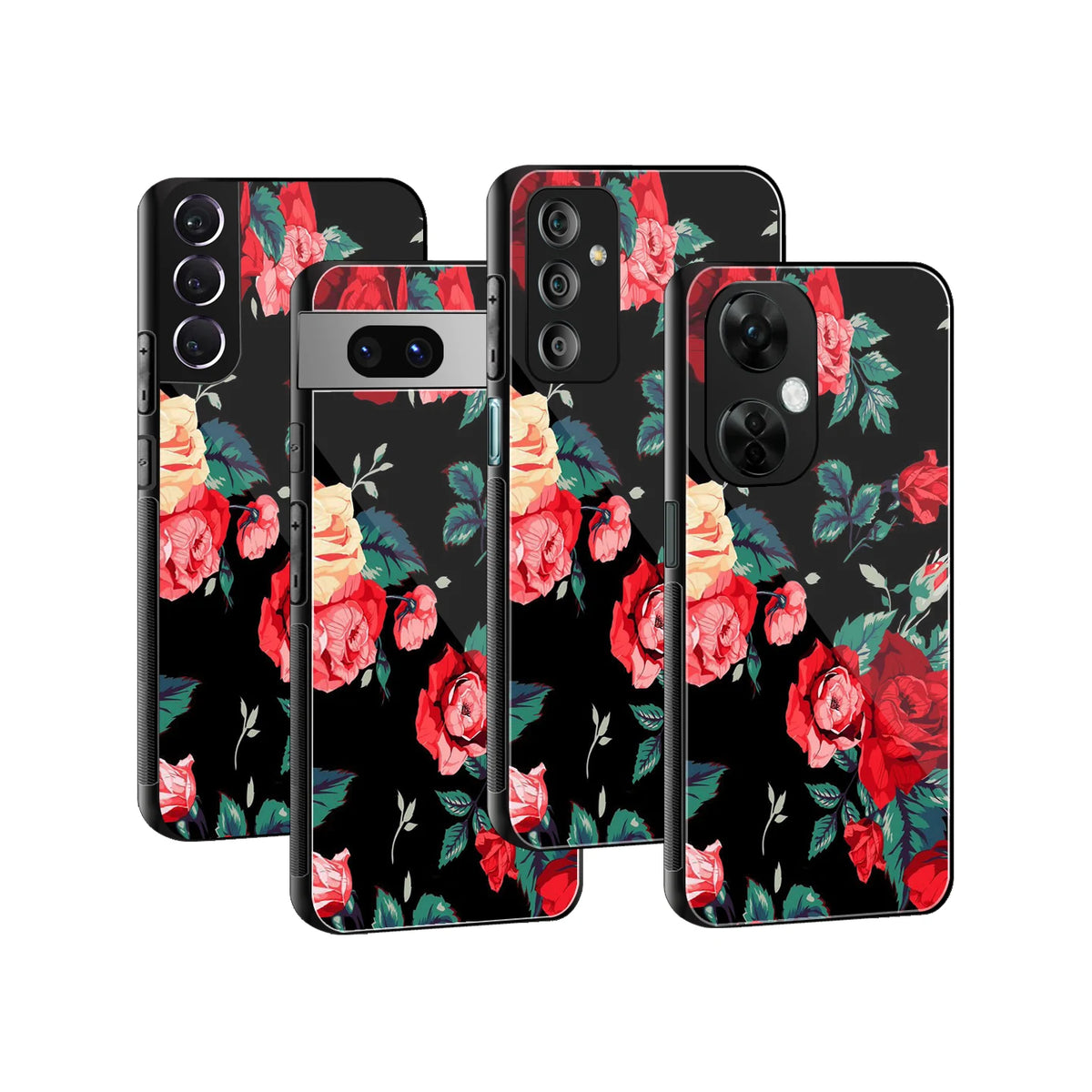 Stylish Glass Back Case for All Smartphones iPhone, Samsung, OnePlus, Pixel, Redmi, Oppo, Vivo, Motorola