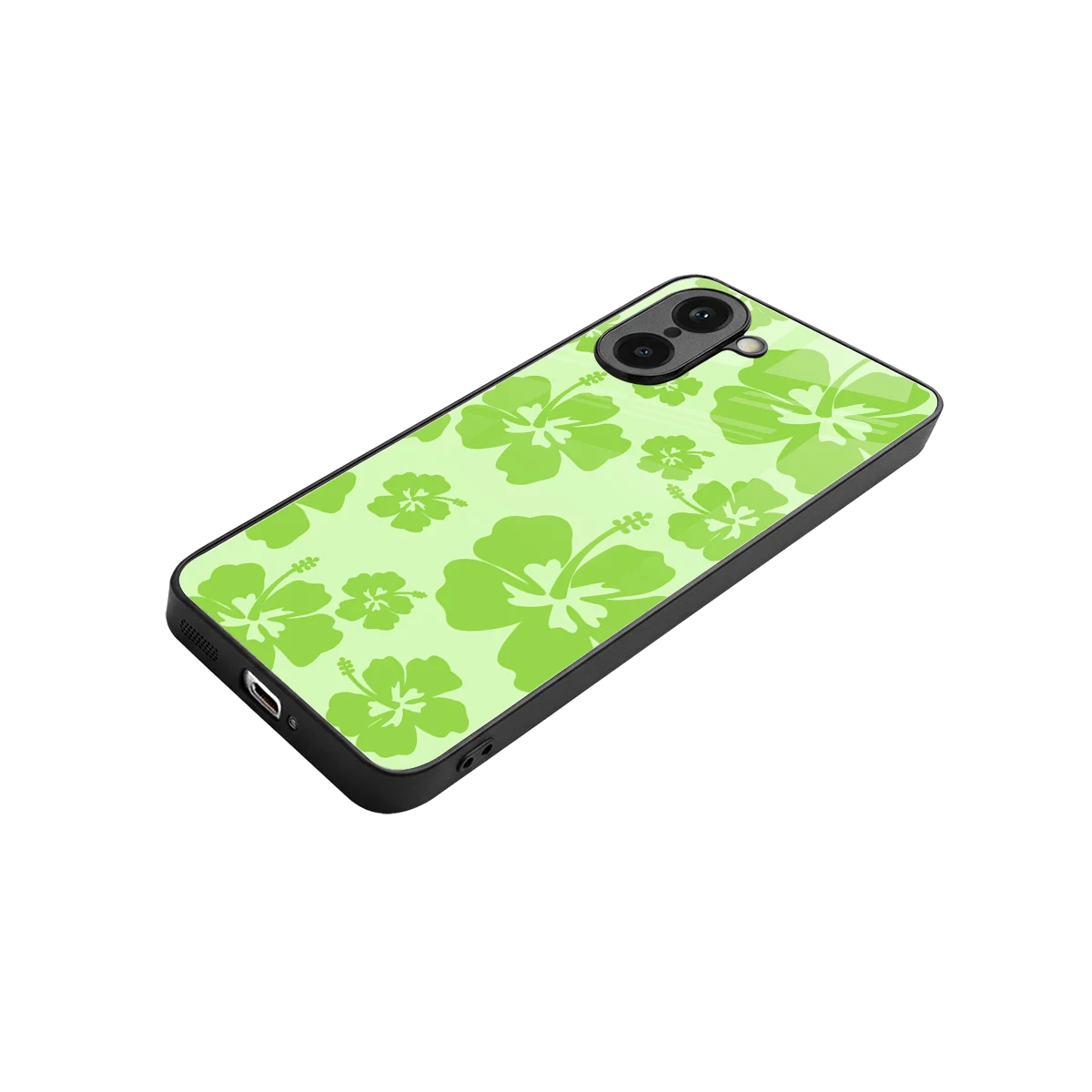 Wildflower Green stylish phone case for oneplus nord ce5 5g | glossy glass and slim fit