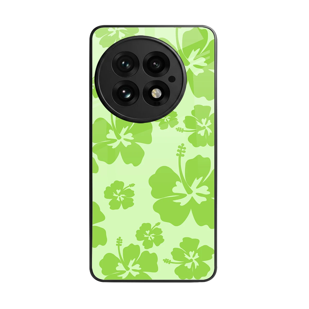 Wildflower Green back phone cover | glass case for oneplus 13
