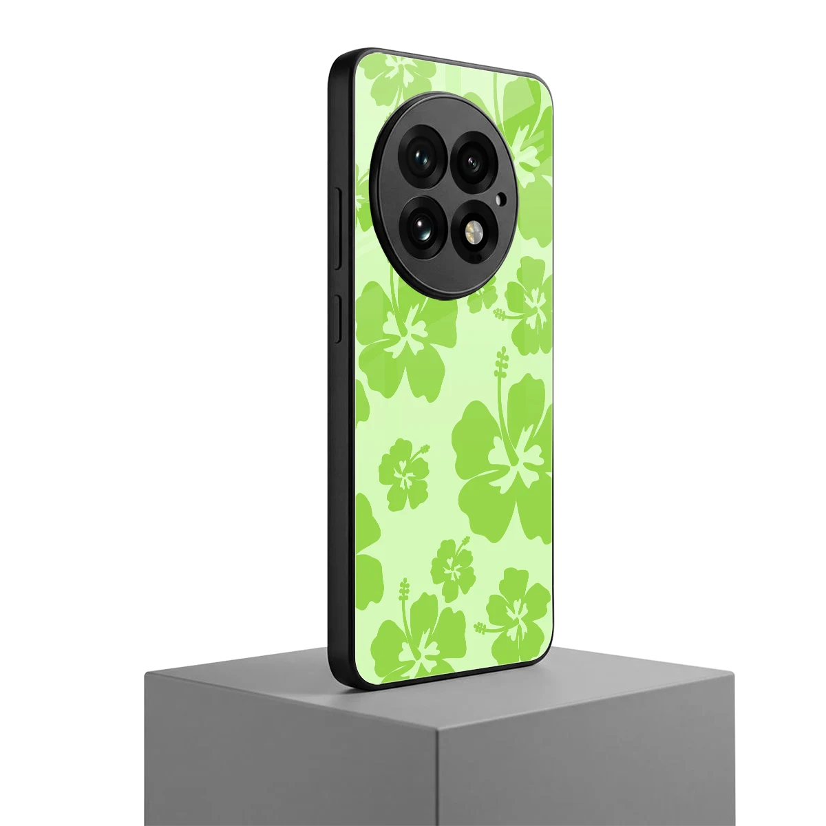 Wildflower Green oneplus 13 mobile cover | shockproof glass phone case