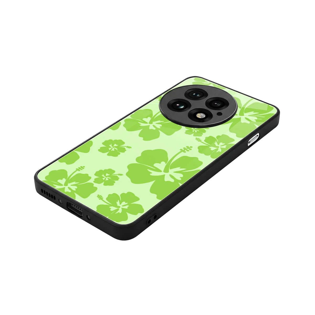 Wildflower Green stylish phone case for oneplus 13 | glossy glass and slim fit