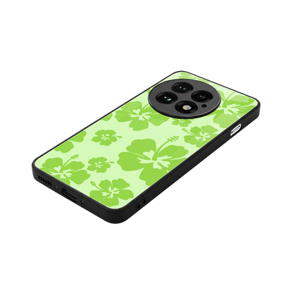 Wildflower Green stylish phone case for oneplus 13 | glossy glass and slim fit