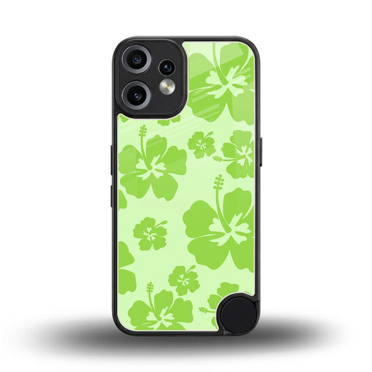 Wildflower Green back phone cover | glass case for cmf nothing phone 2 pro