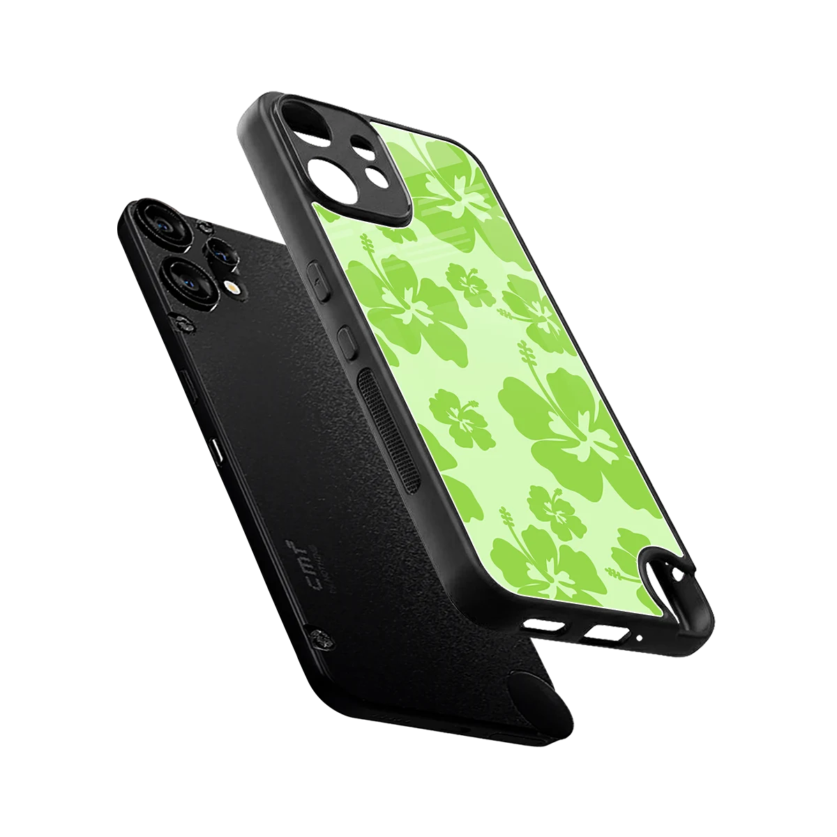 Wildflower Green sleek cmf nothing phone 2 pro cover with tempered glass back and TPU edges