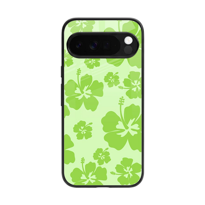 Wildflower Green back phone cover | glass case for google pixel 10 pro xl